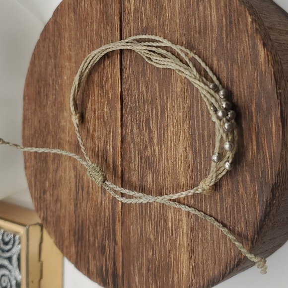 B2405 pura Vida twine silver bullet‎ bracelet - Picture 1 of 2